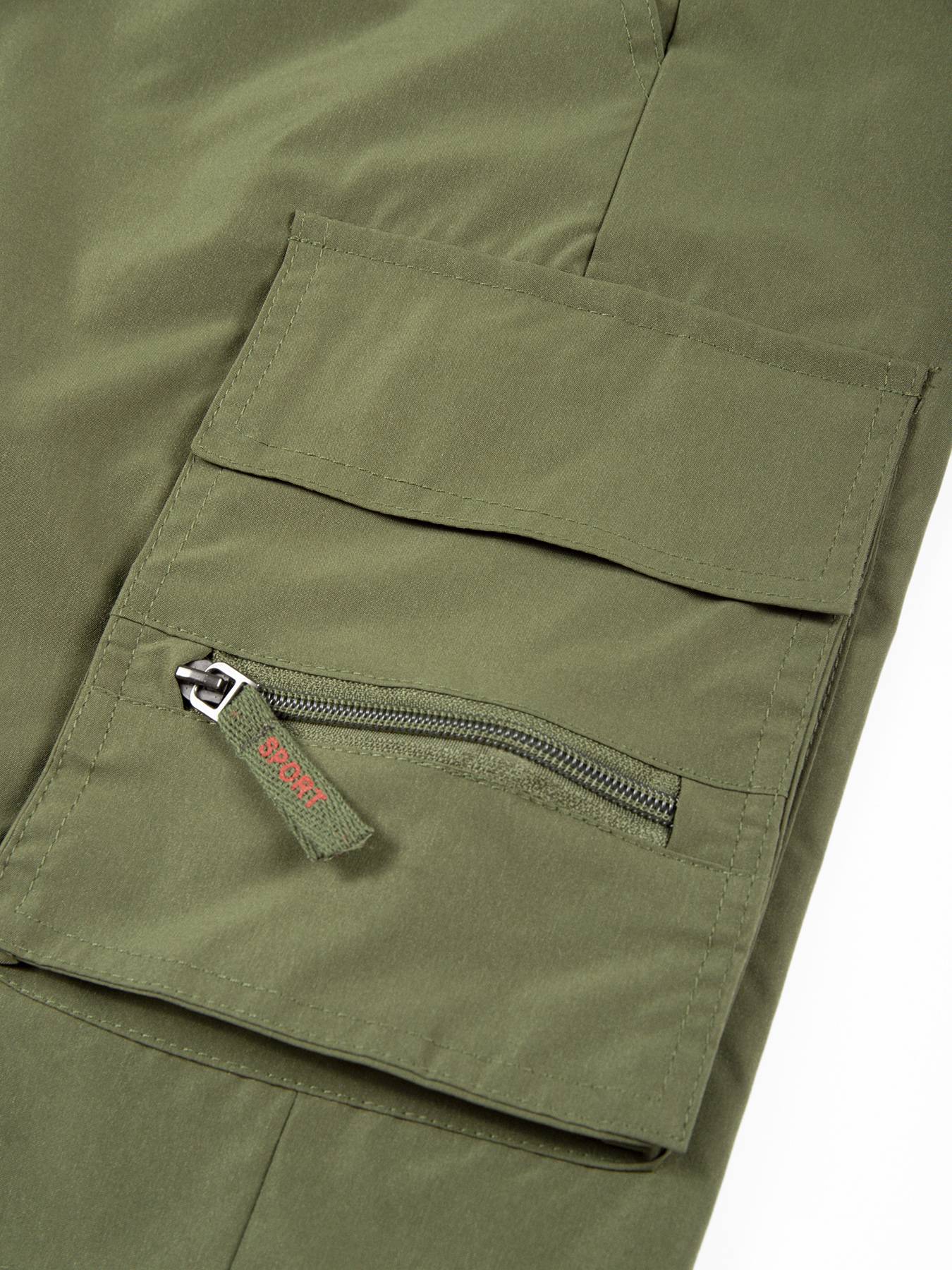 Men's Tactical Shorts Summer Casual Cargo Shorts Knee-length Multi-pockets Elastic Waist Work Hiking Overalls Short Pants Male