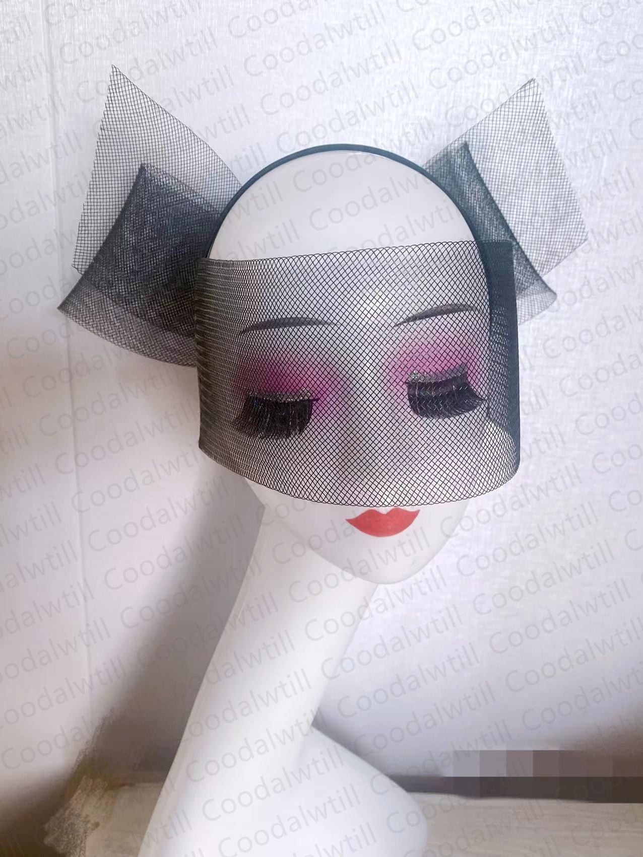 Bride Wedding Mesh Fascinator Hats Women Elegant Chic Veils Headwear With Bow Fashion Pillbox Cap For Party Banquet Church Hats