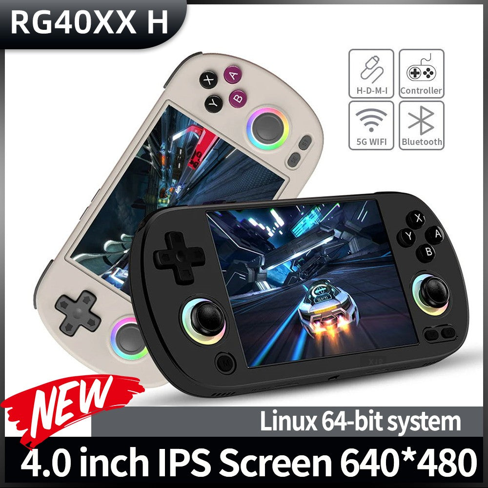 Anbernic RG40XXH 64-bit Linux Retro Handheld Game Console 4.0 IPS Screen Supports 5G Bluetooth HD Output