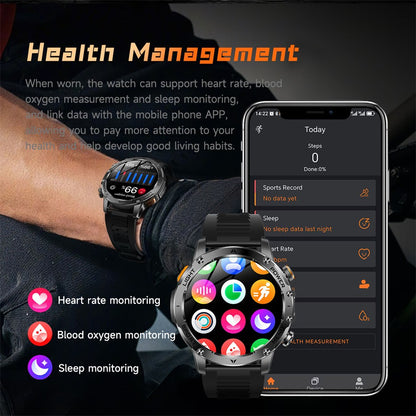 T-Rex 3 Military Grade 1000mAh Battery Smart Watch IP68 Waterproof GPS Bluetooth call AMOLED HD Men Sports 2025 New Smartwatch