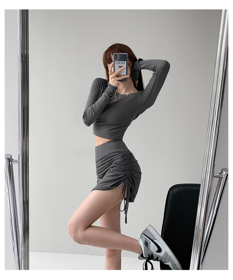 Sexy Bandage Summer Skirts Women Black High Waist Elastic Mini Skirt With shorts Hot Club A Line Slim Bodycon Skirts for Women