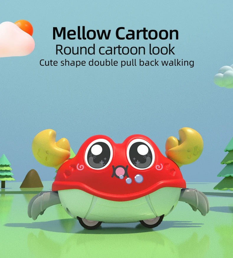 Kids toys small gifts double pull cartoon crab animal inertia car baby puzzle clip doll boy girl gliding toy