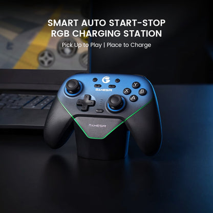 GameSir-T4n Pro Super Nova Wireless Controller Hall joystick for PC Steam Switch iOS Android with charging base