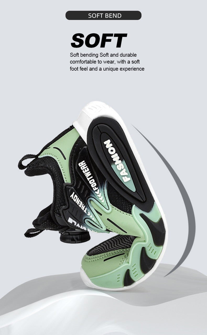 Leather Boys Kids Sneakers For Girls School Casua Outdoor Breathable Running Breathable Soft  Non-slip Children Shoes boacoisa