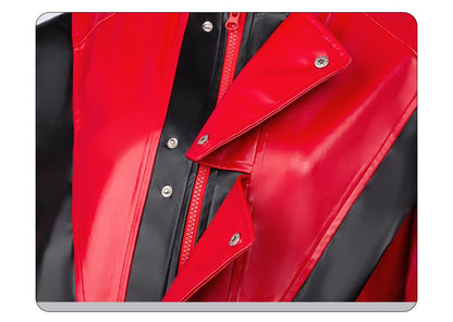 Michael Jackson Thriller Scary Cosplay Costumes movie Red Leather Jacket Pants Uniform Anime Halloween Costume for Men Woman