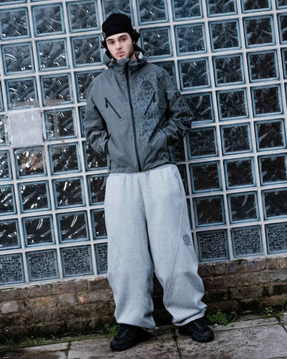 Calções casuais de hip-hop retrô estilo europeu e americano, calças esportivas com logo de marca bordado, unissex, folgadas, perna larga