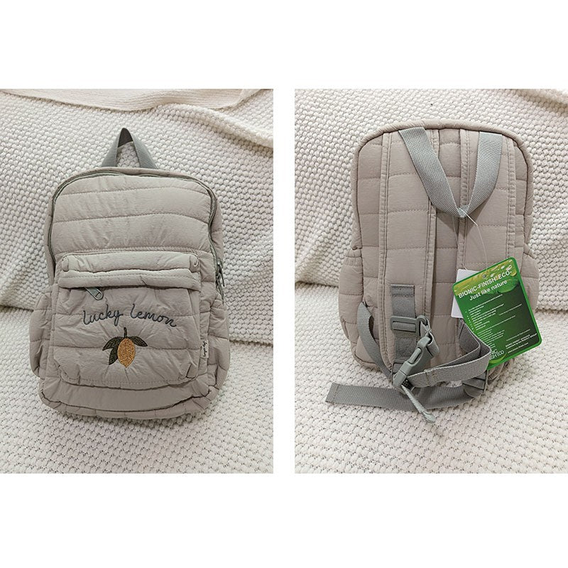 Mochila Infantil de Desenho Animado com Novo Design 2025, Padrão de Bordado de Animais, Mochila Escolar para Meninos, Meninas, Crianças Pequenas, Pré-Escola e Creche