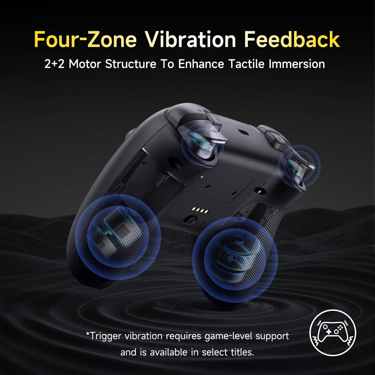 EasySMX X05 Pro Wireless Gamepad, Hall?Effect Anti?Drift Joystick, Dual Vibration Controller for PC Switch 1/2 Android iOS Steam