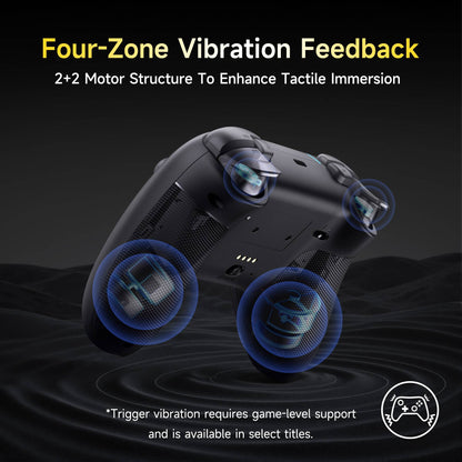 EasySMX X05 Pro Wireless Gamepad, Hall?Effect Anti?Drift Joystick, Dual Vibration Controller for PC Switch 1/2 Android iOS Steam
