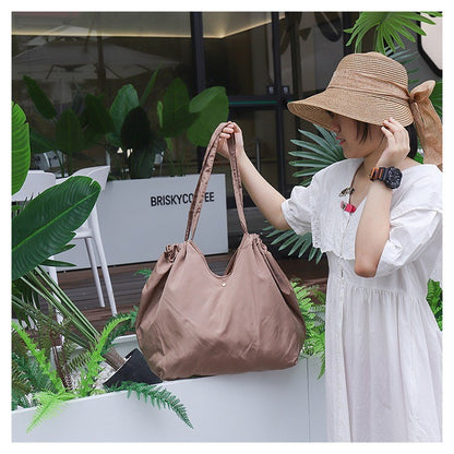 Fashion Foldable Shopping Bag Environmental Protection Large Capacity Supermarket Shopping Portable Folding Bag Out Handbag
