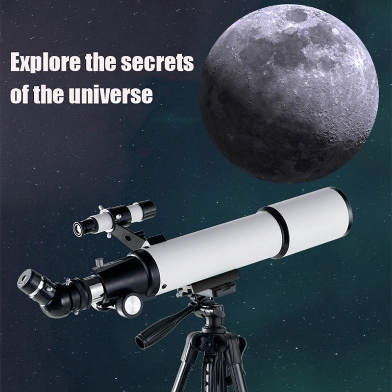 BORWOLF 70500 Telescópio Astronômico Profissional para Espaço Monocular Lente 70MM Poderosa Visão Noturna para Estrelas e Lua