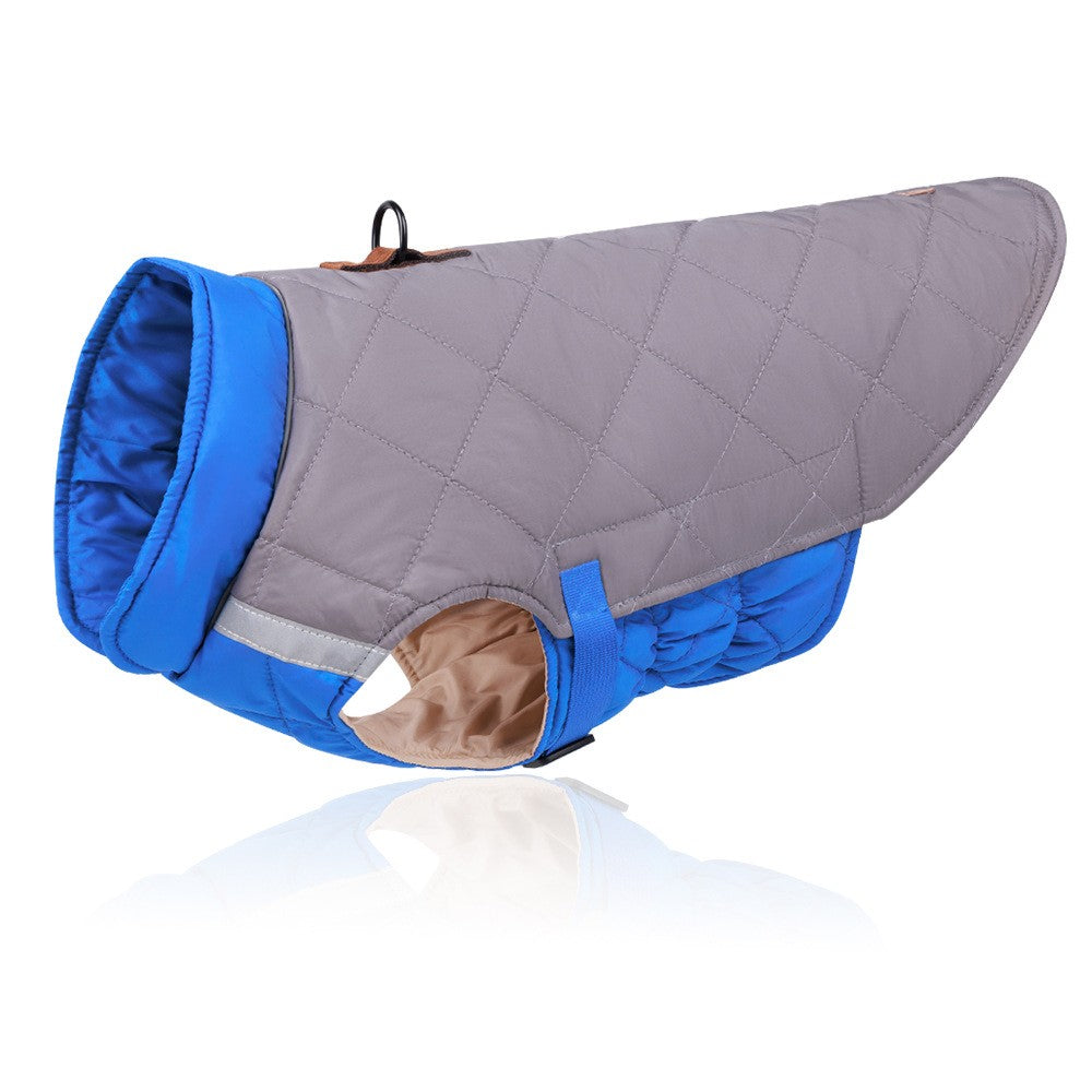 Roupas de inverno para cães colete à prova d'água jaqueta para cães pequenos e grandes casaco quente para cães de estimação roupas acolchoadas para buldogue francês