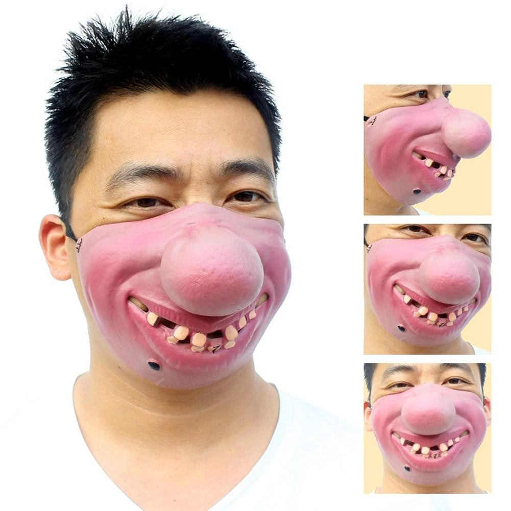 2026 New Funny Adult Party Mask Latex Clown Cosplay Hallowmas Party Decor Half Face Horrible Scary Mask Party Decoration Supplie