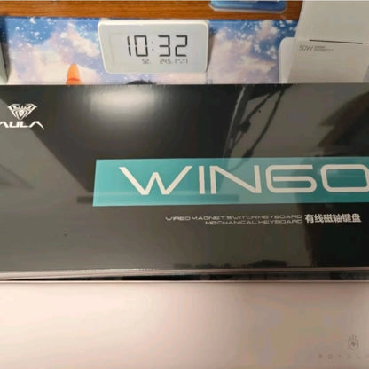 Teclado Gamer AULA WIN60/68HE Magnetic Switch 8000Hz Teclado Mecânico Customizável E-sport de Baixa Latência para FPS