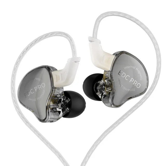 KZ EDC PRO IEM Earphones HIFI Bass In-ear Wired Headphones Dynamic Driver Monitor Earbuds with Detachable Audio Cable KZ EDX PRO
