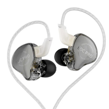 KZ EDC PRO IEM Earphones HIFI Bass In-ear Wired Headphones Dynamic Driver Monitor Earbuds with Detachable Audio Cable KZ EDX PRO