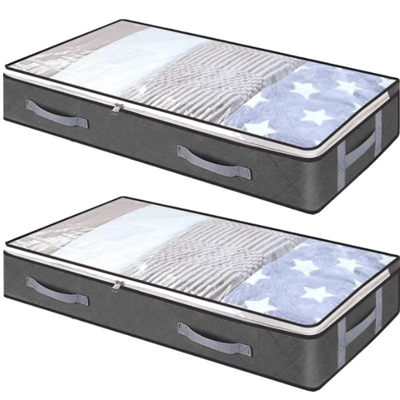 Under bed Storage Bag For Portable Foldable Quilt Bags Wardrobe Clothes Organizer Storage Box Dustproof Organizer Large Capacity
