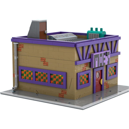 Gobricks MOC Simpsoned Modular Moe's Tavern Modelo de Tijolos O Ponto de Encontro de Springfield Modular Moe's Tavern Bar Blocos de Montar Brinquedos de Presente