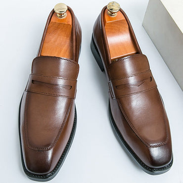 Men's Dress Shoes Classic Casual Business Leather Shoes Men Retro Oxfords Formal Social Wedding Office Leather Shoes For Men