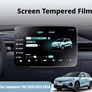 For Leapmotor T03 2024 2025 2026 Car Matte Tempered Protector Glass light Anti-reflective Anti-fingerprint Accessories Scre J2P1