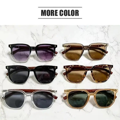Retro Sunglasses For Men Fashion square Glasses Vintage Sun Glasses Women Luxury Wood Anti-Blu-Ray Lens Eyewear UV400