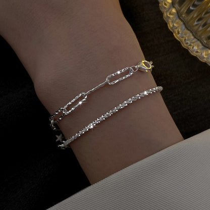 Pulseira de aço inoxidável cheia de strass para mulheres 2022, nova, designer, luxuosa, brilhante, zircônia, ajustável, joia, presente