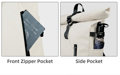 Heroic Knight Travel Backpack Woman Fashion Roll-Top Backpack Waterproof School Bag Large Capacity Business Men Laptop Backpack