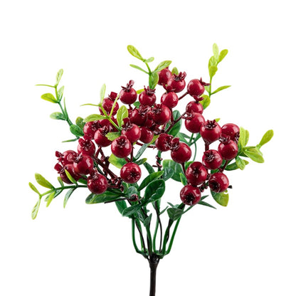 Artificial Berry Flowers Red Blue Fake Plant DIY Fake Flower Arrangement Table Ornament For Home Party Weddings Christmas Decor