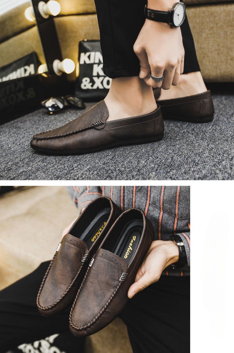 Sapato Social Casual Masculino de Couro Preto Marrom Barato Liquidação Novos Sapatos Masculinos Oficiais Legítimos Cavalheiro 39