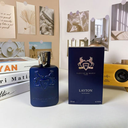 Perfume Clássico de Luxo Masculino 125ml Grande Capacidade Floral Amadeirado Fragrância Colônia Longa Duração Leve Eau De Parfum
