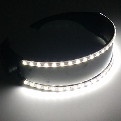 Led Glasses NightClub Masquerade Concert Club Neon Accessories Cool Vogue Flashing LED Futuristic Glasses Men Metal Cool Glasses