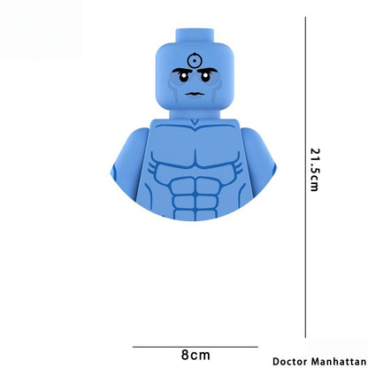 Doctor Manhattan Figure 21.5cm Tall Intricate Building Block figure, Collector - Grade Anime Toy for Display & Cosplay