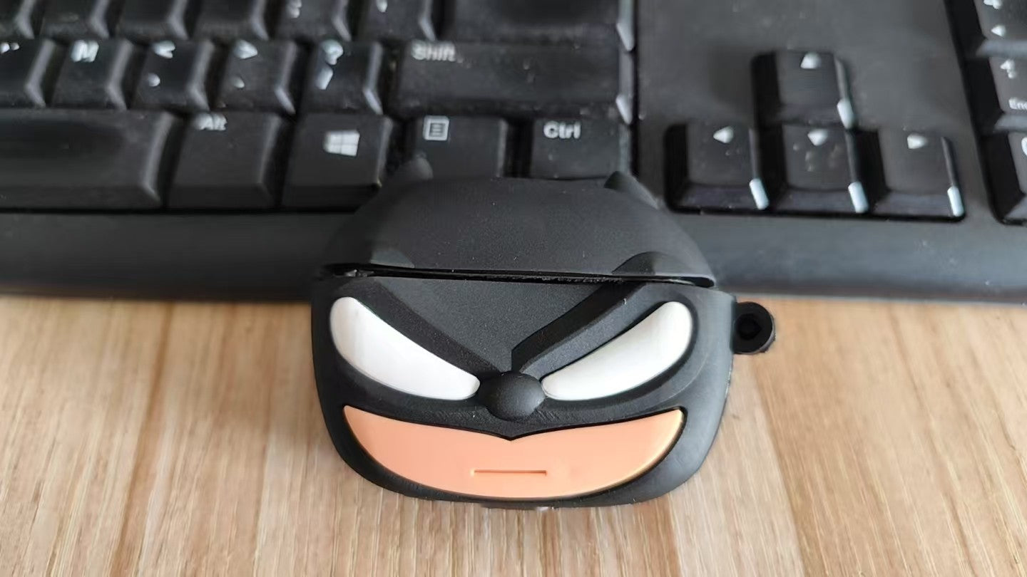 Capa Batman para Airpods Pro 2, Capa de Silicone à Prova de Choque 3D Desenho Animado para Airpods 4 3 2 1 Capa Protetora Funda Meninos Crianças