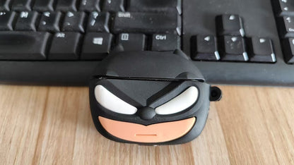 Capa Batman para Airpods Pro 2, Capa de Silicone à Prova de Choque 3D Desenho Animado para Airpods 4 3 2 1 Capa Protetora Funda Meninos Crianças