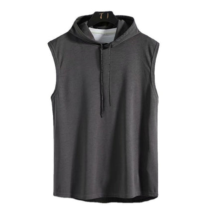 2023 New Fashion Zipper Cardigan Sweater Mens Sleeveless Hooded Vest Jacket Plus Size S-4XL Streetwear Vest Hoodies