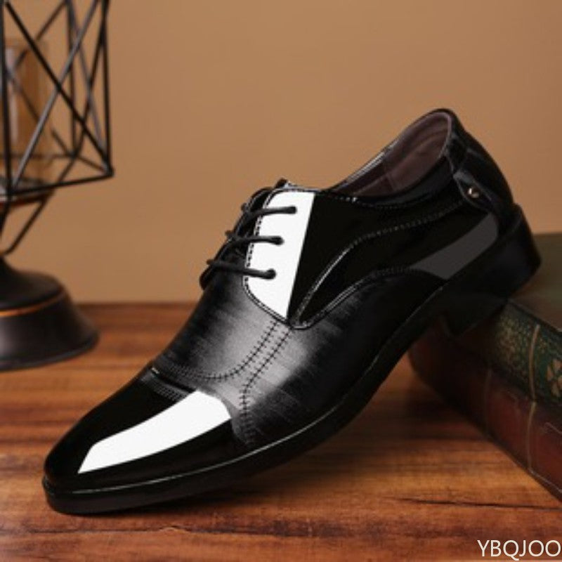 New men's casual shoes business formal wear plus size versatile for weddings simple  comfortable retro artistic men's shoes