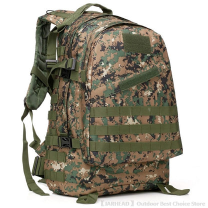 Mochila de Acampamento Esportiva ao Ar Livre Caminhada Trekking Mochila Escolar Viagem Ciclismo Caminhada Grande Capacidade Mochila Tática 3D