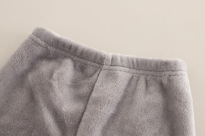 Autumn Winter Baby Boys Homewear Sets Fashion Cartoon Bear Flannel Fleece Clothes for 1-6 Years Kids Sleepwear Children Pajamas