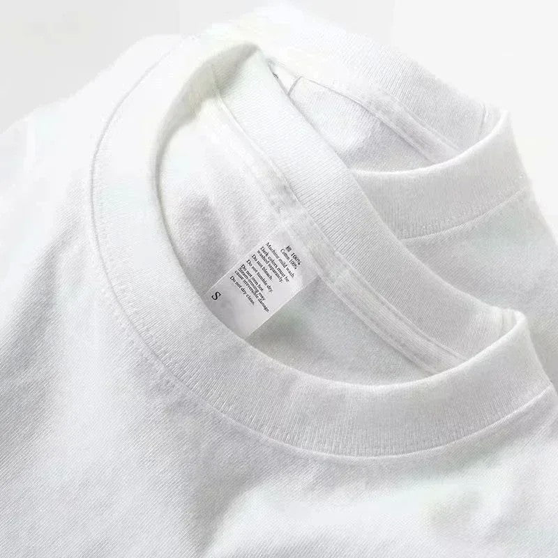 2025 New Fashion Brand TEVEO Cotton Classic Short-sleeved Round Neck T-shirt Loose Casual Fashion Top Couple T-shirt Summer