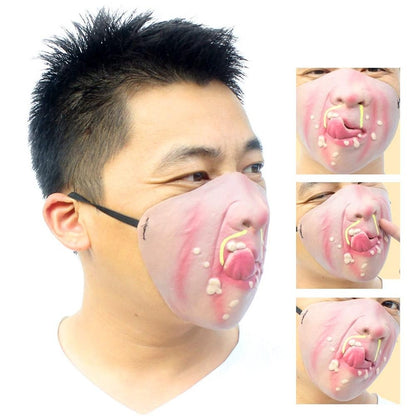 2026 New Funny Adult Party Mask Latex Clown Cosplay Hallowmas Party Decor Half Face Horrible Scary Mask Party Decoration Supplie