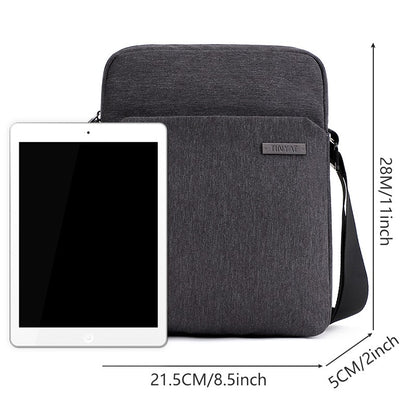 TINYAT Man's Simple Waist Bag Water Resistant Shoulder Bag Business Crossbody Bag work outdoor  for Daily Use Travel Office