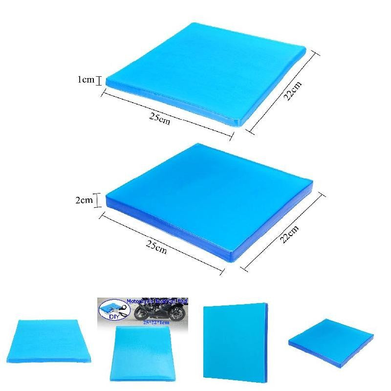 Almofada de Gel para Banco de Moto Almofada de Assento com Absorção de Choque Tapetes Reduzem a Fadiga Almofada Confortável Macia Fresca DIY Banco de Moto
