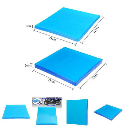 Almofada de Gel para Banco de Moto Almofada de Assento com Absorção de Choque Tapetes Reduzem a Fadiga Almofada Confortável Macia Fresca DIY Banco de Moto