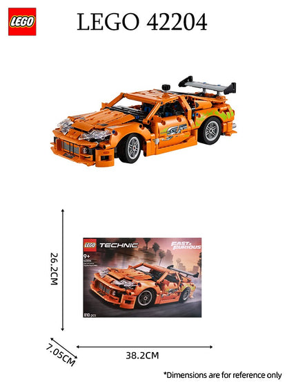 Lego 42204 Toyota Supra Mk4 Conjunto Mecânico Carro Esportivo 2025 Novo Brinquedo de Montar Blocos de Construção