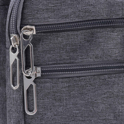 Men's Shoulder Bag Business Leisure Large Capacity Portable Handbag Zipper Multi Layer Waterproof Summer Male's Crossbody Bags