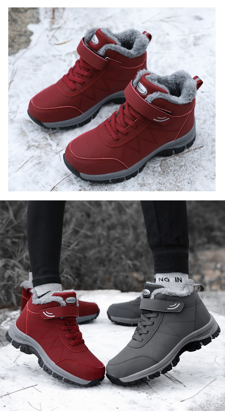 Winter Velvet Men's Shoes Hiking Sneaker Casual Snow Boots Waterproof Warm Men Boots Outdoor Male Trekking Sneaker Botas Zapatos