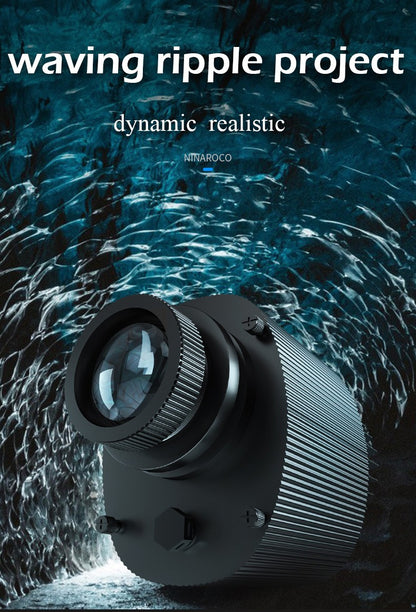LED Ocean Water Waving Lamp Dynamic Ripple Light Realistic Projection Lamp for Home Decorative Outdoor Atmosphere Lighting