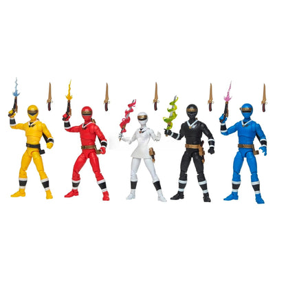 Hasbro Power Rangers Lightning Collection Pacote com 5 Figuras de Ação 6 Polegadas Alien Rangers 15 ACESSÓRIOS 5 Efeitos de Explosão Presente F5937