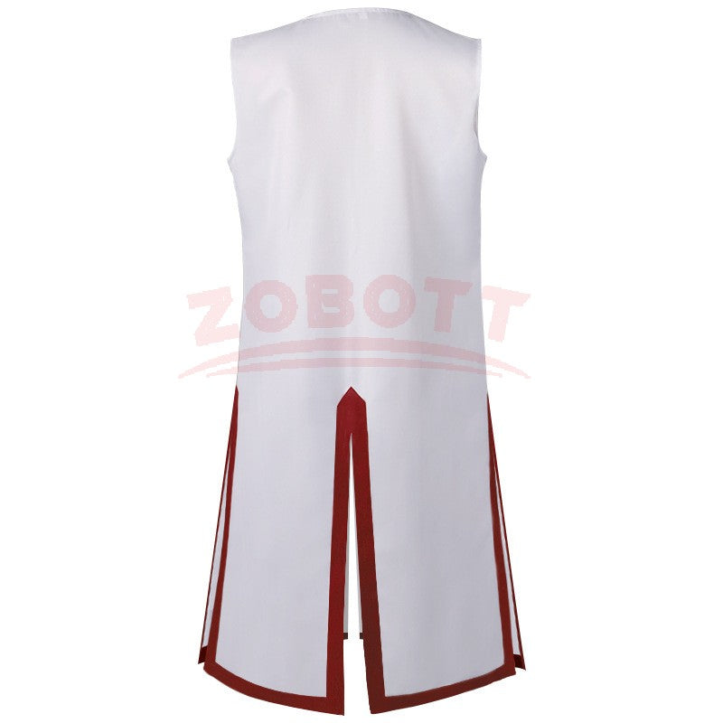 Men's Medieval Templar Knight Surcoat Set Renaissance Warrior Tunic Cloak with Belt Halloween Cosplay Outfit