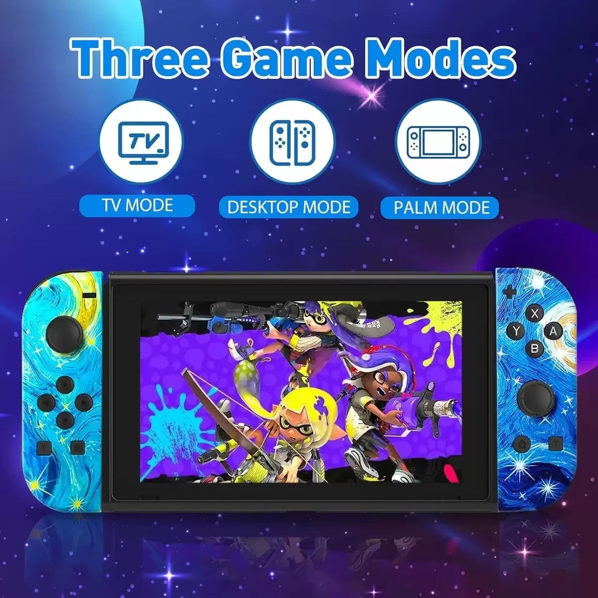 RGB LED Left & Right Joypad for NS Switch Controller BT 5.2 Joy-Con Gamepads Joystick with Dual Vibration for Switch/Lite/Oled
